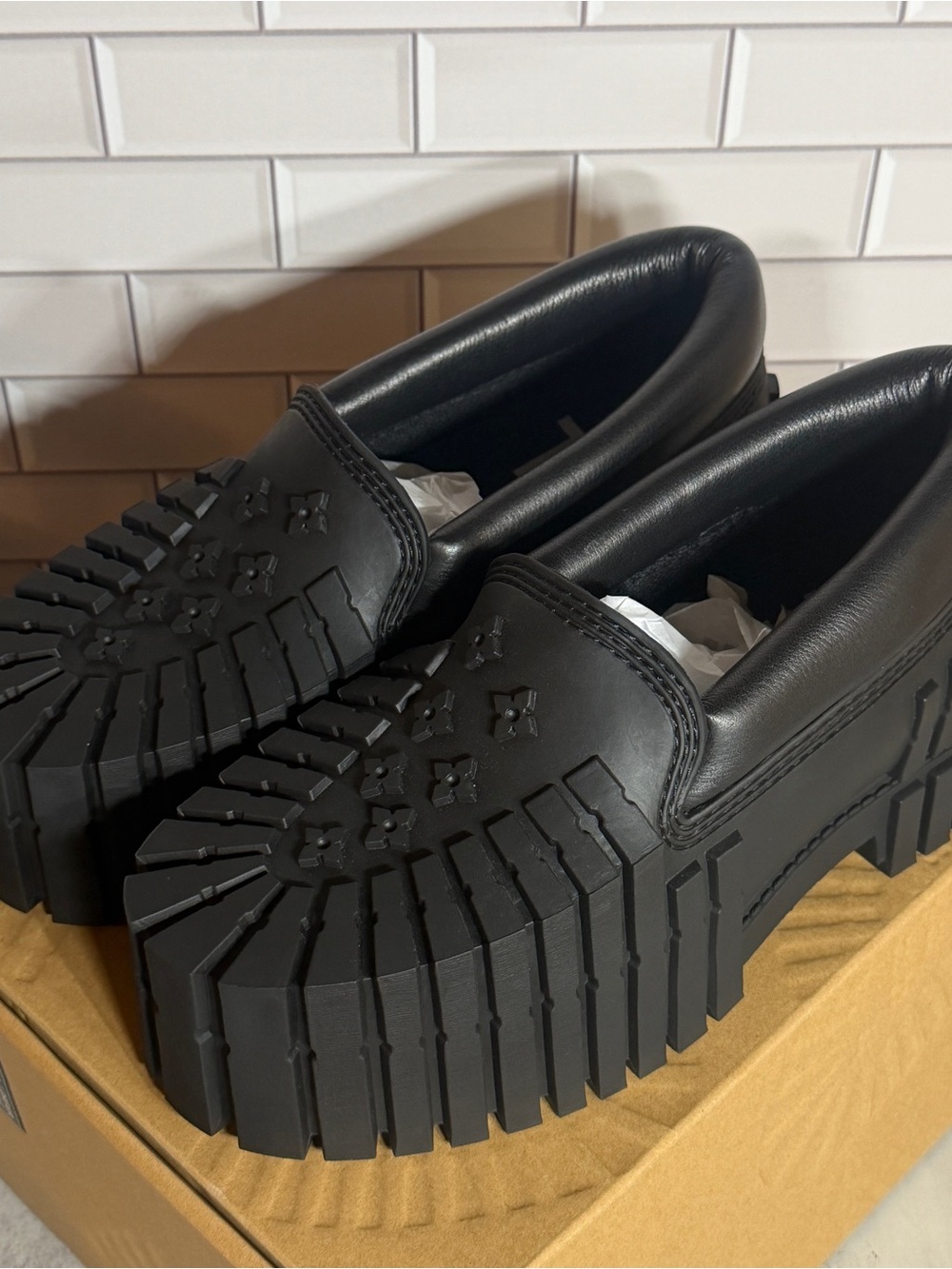MSCHF 2x4 Black Loafers Size 11